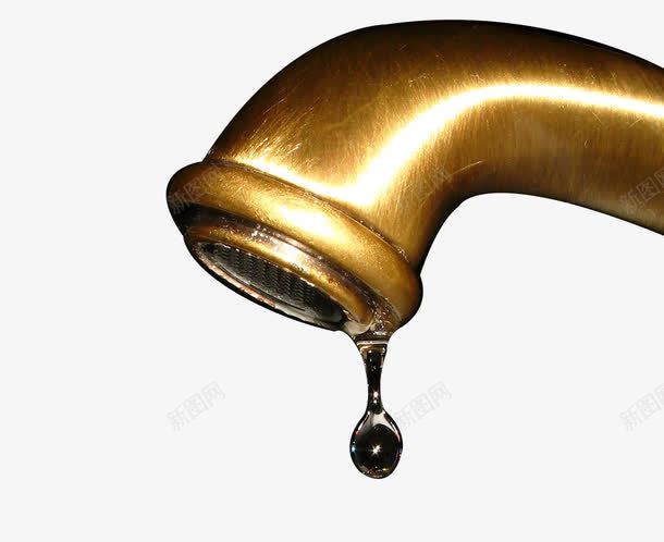 金色金属水龙头png免抠素材_88icon https://88icon.com 水龙头 水龙头流水 流水 滴水 节约用水 金属 金色