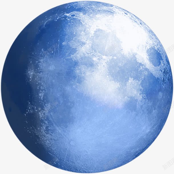 唯美蓝色地球装饰元素png免抠素材_88icon https://88icon.com 元素 地球 蓝色 装饰