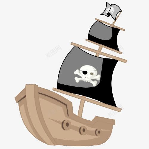 卡通海盗船png免抠素材_88icon https://88icon.com 免抠PNG 海盗船卡通 矢量素材 美图