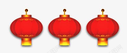 喜庆中国风红色灯笼png免抠素材_88icon https://88icon.com 中国风 喜庆 红灯笼