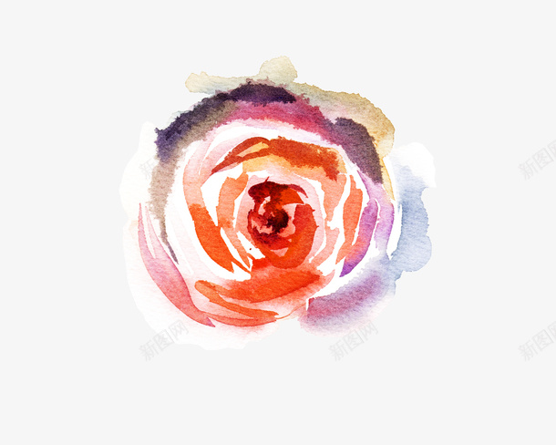 手绘水彩绘画粉嫩花卉png免抠素材_88icon https://88icon.com 手绘 水彩 粉嫩 绘画 花卉