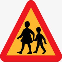 象形图路迹象孩子们穿越路标志s素材
