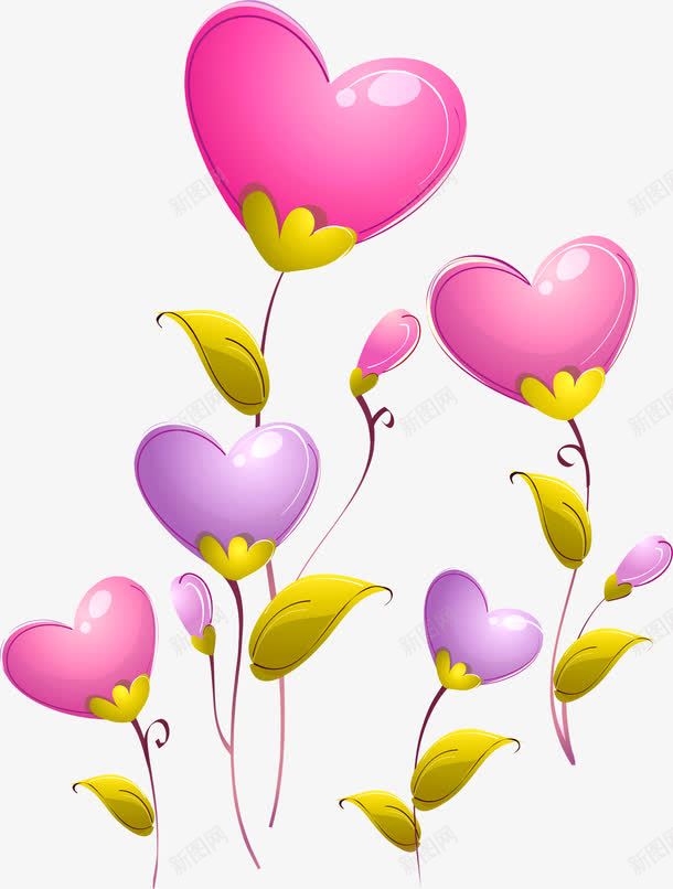 粉色可爱卡通花朵植物创意png免抠素材_88icon https://88icon.com 创意 卡通 可爱 植物 粉色 花朵