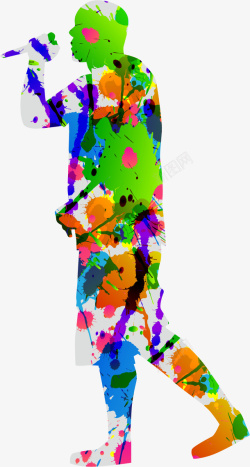 卡通手绘摇滚人物素材