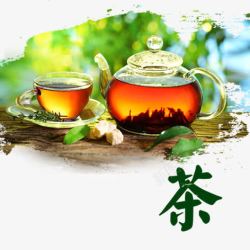 彩色茶文化茶高清图片