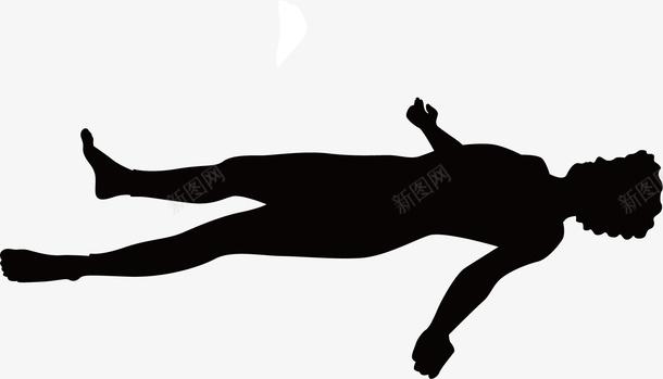 人物logo平躺人物矢量图图标图标