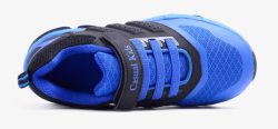 产品实物蓝色球鞋运动鞋素材