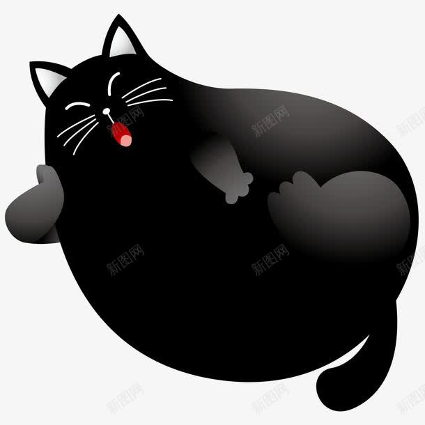 卡通黑猫png免抠素材_88icon https://88icon.com 卡通黑猫 卡通黑猫免费png下载 卡通黑猫矢量图 可爱卡通黑猫