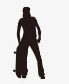 运动人物剪影素材