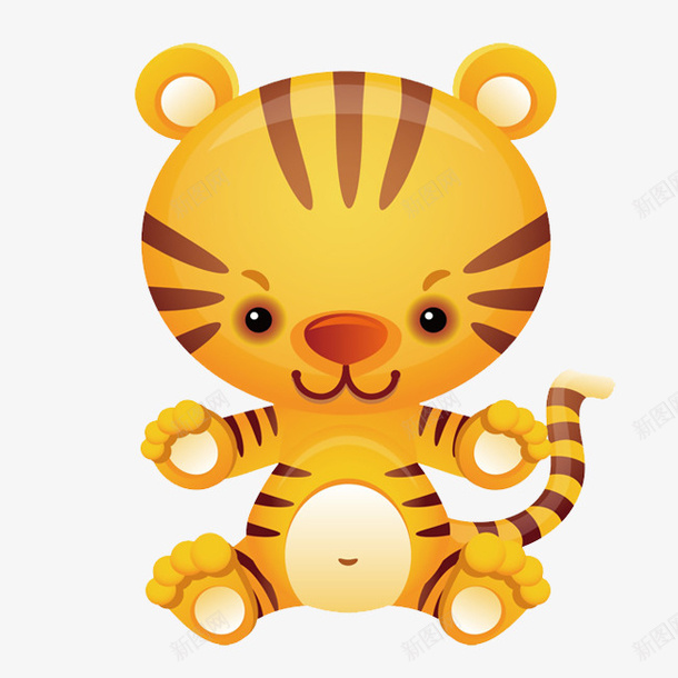 卡通老虎头png免抠素材_88icon https://88icon.com 凶猛 动物 卡通老虎头 幼虎 彩绘 手绘 立体 花纹 野兽