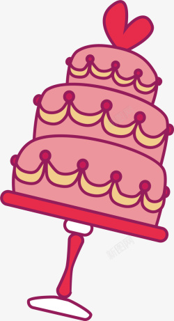 生日蛋糕矢量图素材