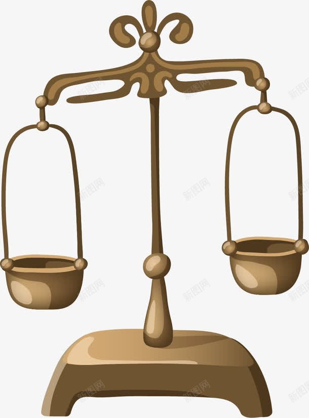 手绘天平矢量图ai免抠素材_88icon https://88icon.com 古铜色 天平 手绘 矢量图