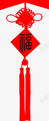 红色中国风手绘中国结png免抠素材_88icon https://88icon.com 中国 国风 红色