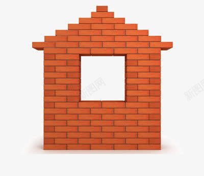 砖组成的墙png免抠素材_88icon https://88icon.com 建筑 窗口 红色