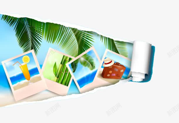 夏日旅游海报png免抠素材_88icon https://88icon.com 夏日 度假 旅行 海报素材 海滩