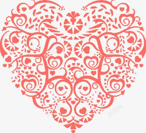 扁平风格合成红色的爱心形状png免抠素材_88icon https://88icon.com 合成 形状 扁平 爱心 红色 风格