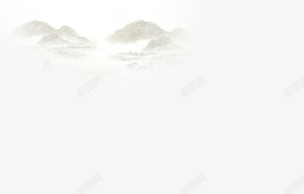 中国风山png免抠素材_88icon https://88icon.com 中国风 国画 水墨画 油画