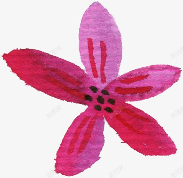 手绘水彩粉色鲜花娇艳png免抠素材_88icon https://88icon.com 娇艳 水彩 粉色 鲜花