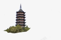 中国风复古建筑大楼素材