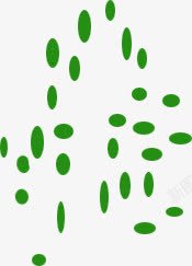 绿色叶子斑点装饰素材