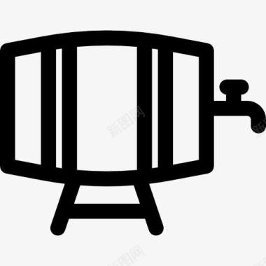 酒书法桶图标图标