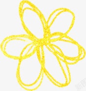 手绘黄色花儿童节展架素材
