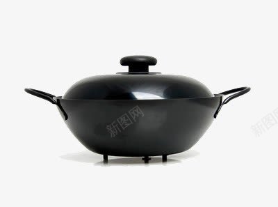 黑色的一套锅具png免抠素材_88icon https://88icon.com 厨具 套装 锅具 黑色