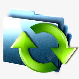 folder文件夹控制订阅深海蓝色图标图标