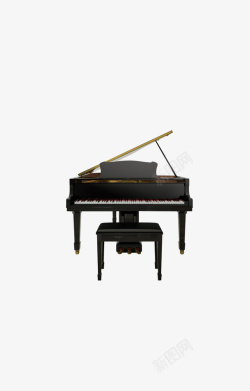 高贵黑色一座现代钢琴高清图片