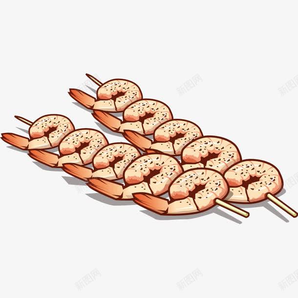 美味的虾烤串png免抠素材_88icon https://88icon.com PNG 烤串 虾 食物