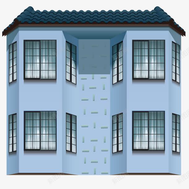 别墅建筑外观矢量图ai免抠素材_88icon https://88icon.com 别墅 外观 建筑 矢量图 窗户 连排别墅