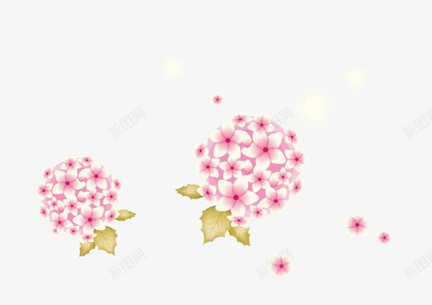 花团png免抠素材_88icon https://88icon.com 粉色花团 花团