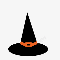 黑色巫师帽子素材