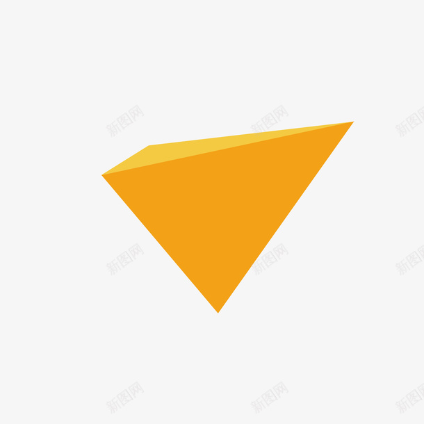 黄色三角形psd免抠素材_88icon https://88icon.com 黄色三角形免扣素材 黄色三角形素材