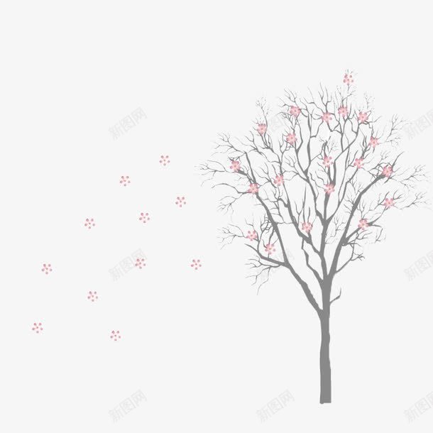 现代简约粉色树枝png免抠素材_88icon https://88icon.com 卡通 树支 树枝 环保 美观