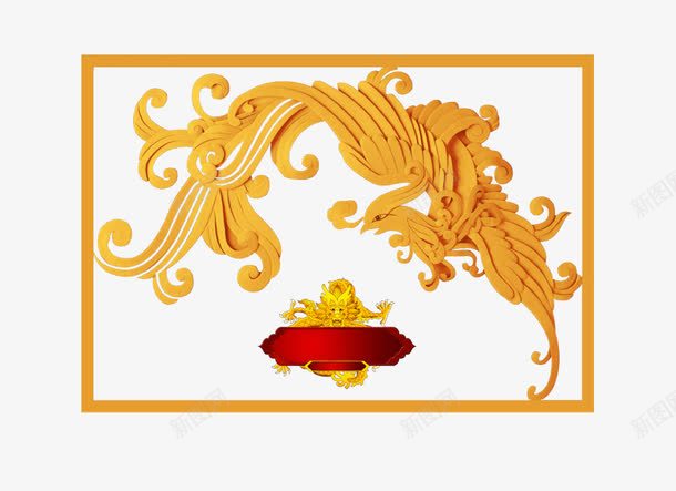 古典沙雕凤凰png免抠素材_88icon https://88icon.com 凤凰 古典 工艺 沙雕