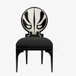 黑白个性餐椅素材