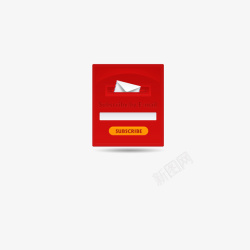 红色邮箱筒红色信箱高清图片