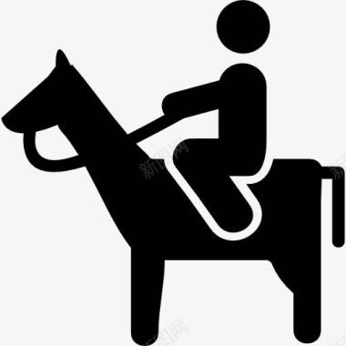 骑马的男人图标图标