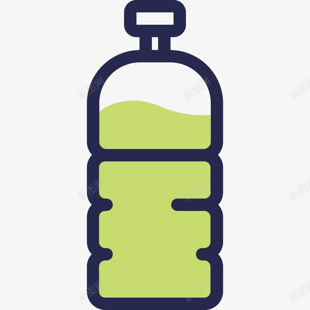 绿色的饮料瓶png免抠素材_88icon https://88icon.com PNG 手绘 绿色 饮料瓶