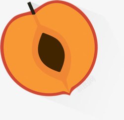 摄影橙黄色手绘水果苹果素材