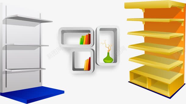 置物架子png免抠素材_88icon https://88icon.com 收纳 架子 置物 货架