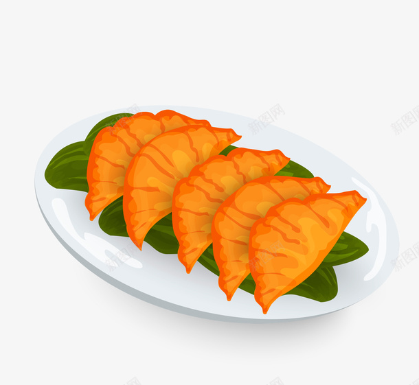 煎饺矢量图ai免抠素材_88icon https://88icon.com 卡通 煎饺 美食 矢量图