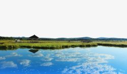 内蒙古旅游七星湖素材