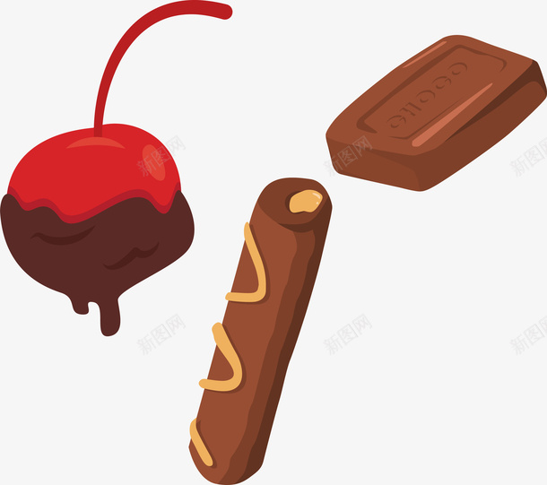 创意卡通巧克力块矢量图ai免抠素材_88icon https://88icon.com 创意 卡通巧克力 巧克力 巧克力块 巧克力板 巧克力美食 美味佳肴 食物 食物菜肴 餐饮美食 矢量图