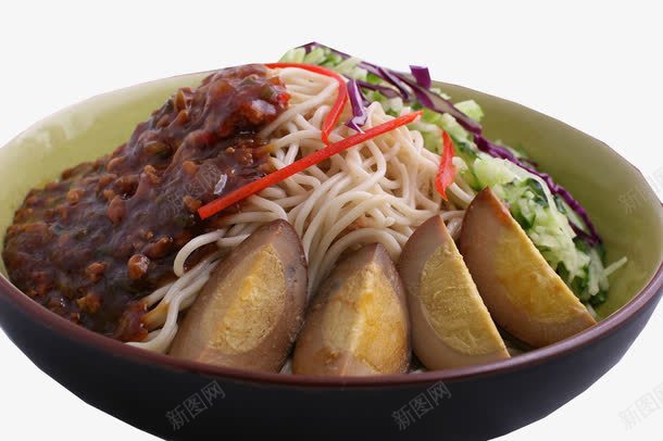 卤蛋炸酱面png免抠素材_88icon https://88icon.com 卤蛋饭 旅游 炸酱面 美食 老北京 老北京炸酱面