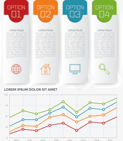 演示图表元素矢量图素材