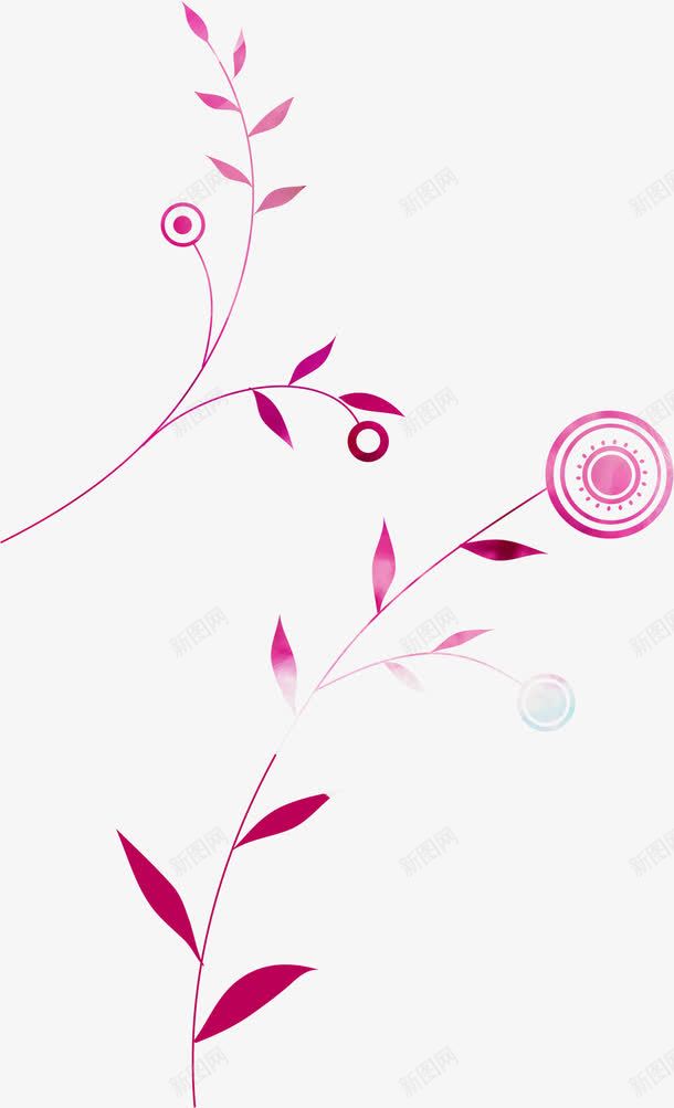 紫色手绘唯美线条png免抠素材_88icon https://88icon.com 紫色 线条 设计
