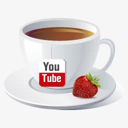 咖啡茶YouTube咖啡茶杯社会图标图标