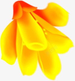 创意黄色花卉展板素材